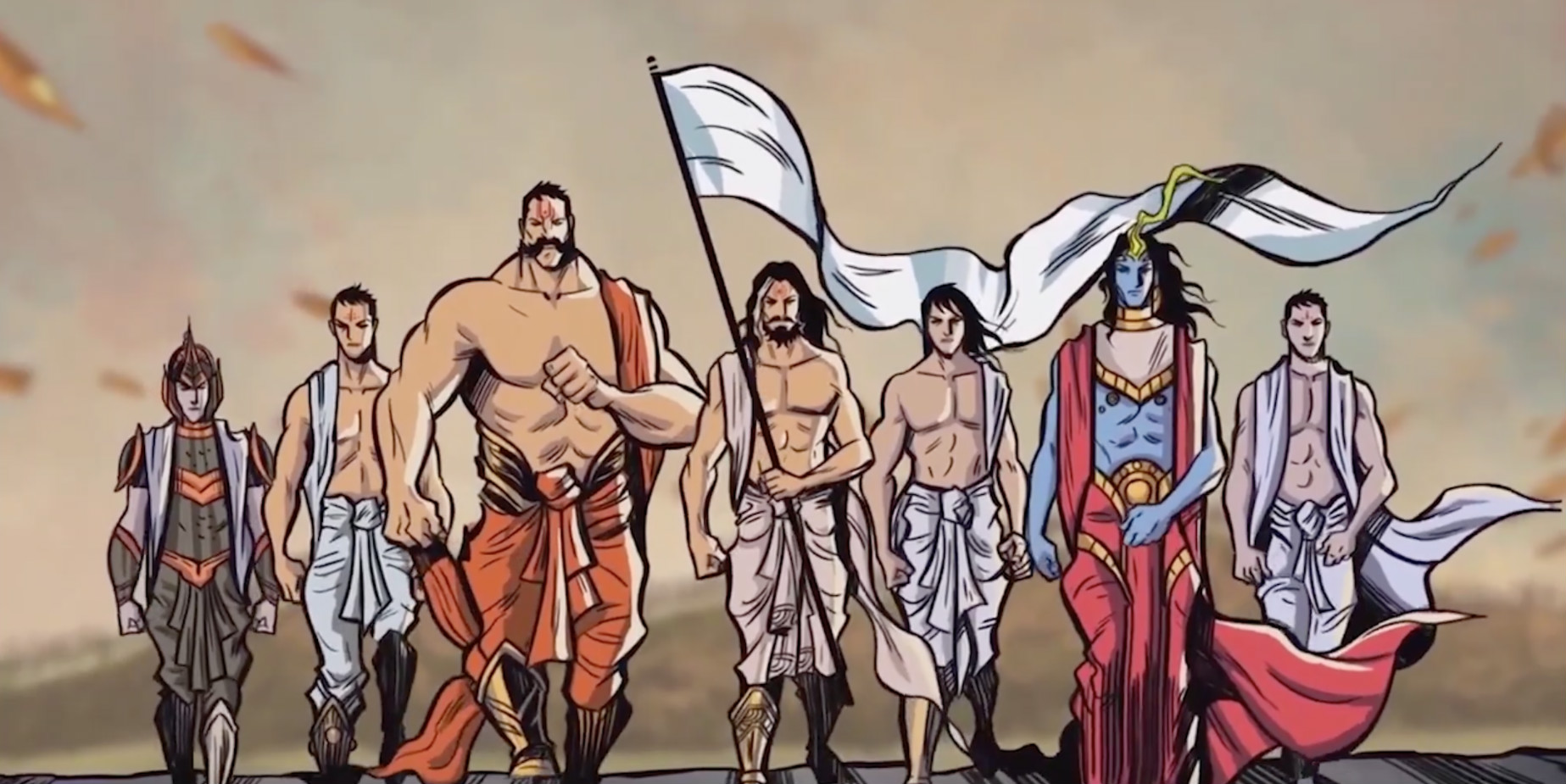 Swadesi Channel The Mahabharata On Animated Music Video For 'Jung' - Wild  City